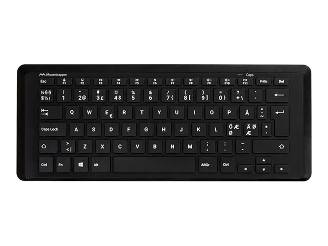 Mousetrapper Type Mini - Tastatur compact trådløs Bluetooth QWERTY...