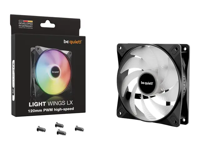 be quiet! Light Wings LX - Kabinettvifte PWM-høyhastighet 120 mm s...