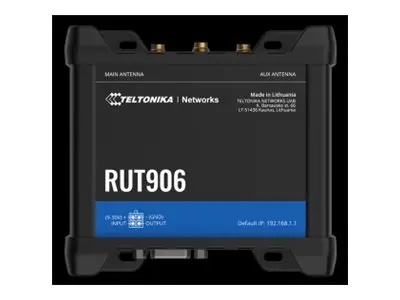 Teltonika RUT906 - Trådløs ruter WWAN 3-portssvitsj 4G, 2G, 3G DIN...