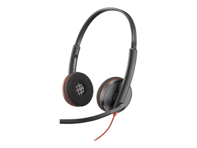 Poly Blackwire 3220 - 3200 Series hodesett on-ear kablet USB-C sva...