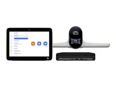 Poly Studio Large Room Bundle - For Zoom Rooms videokonferansesett (Poly Studio E70-kamera, Poly TC10-ber&#248;ringskontroller, HP Mini Conferencing PC) - Zoom Certified - hvit