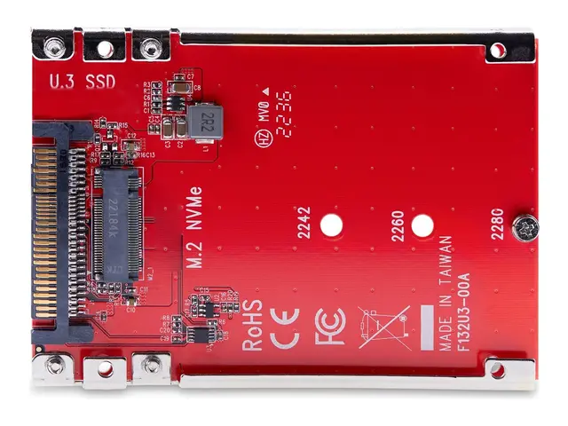 StarTech.com M.2 to U.3 Adapter, For NVMe SSDs, PCIe Drive 2.5inch...