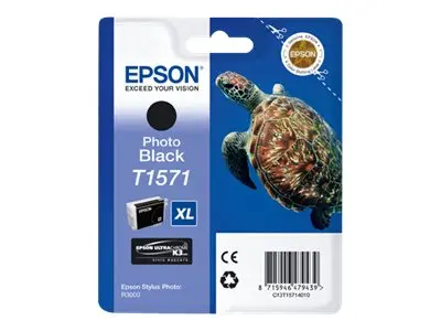 Epson T1571 - 25.9 ml - fotosort - original - blister - blekkpatro...