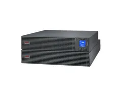 APC Easy UPS On-Line - UPS (kan monteres i rack) forlenget batterilevetid - AC 220/230/240 V - 2700 watt - 2000 VA - enkeltfase - blysyre - USB, serial - utgangskontakter: 7 - 4U - Europa - svart, RAL 7010