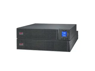 APC Easy UPS On-Line - UPS (kan monteres i rack) forlenget batterilevetid - AC 220/230/240 V - 2700 watt - 2000 VA - enkeltfase - blysyre - USB, serial - utgangskontakter: 7 - 4U - Europa - svart, RAL 7010