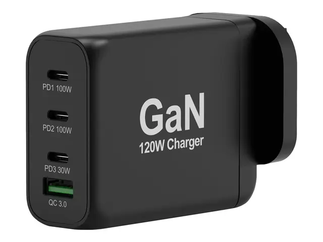 PORT Connect - Strømadapter GaN-teknologi 120 watt 5 A PD, PD 3.0,...