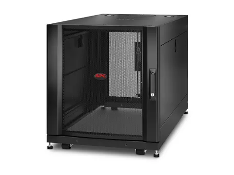 APC NetShelter SX - Rack skap - svart - 12U 19" - TAA-samsvar - for P/N: SMTL1500RM3UC, SMTL1500RMI3UC, SRT5KRMXLTUS, SRTL3KRM1UC, SRTL3KRM1UNC
