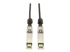 Eaton Tripp Lite Series SFP+ 10Gbase-CU Passive Twinax Copper Cable, SFP-H10GB-CU1M Compatible, Black, 1M (3.28 ft.) Direktekoblingskabel - SFP+ (hann) til SFP+ (hann) - 1 m - toakset - svart