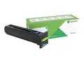 Lexmark - Ekstra h&#248;y ytelse - cyan original - tonerpatron LCCP, Lexmark Corporate - for Lexmark CX825de, CX825dte, CX825dtfe, CX860de, CX860dte, CX860dtfe