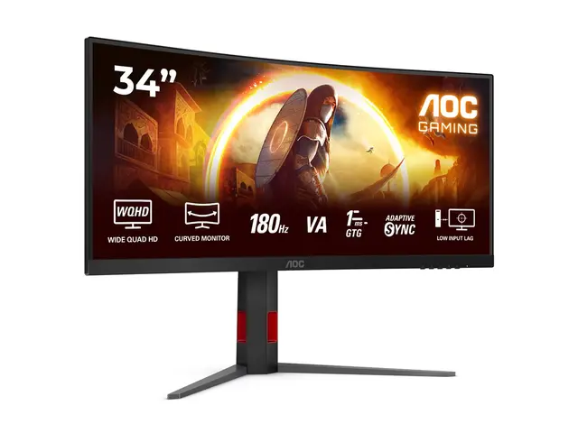 AOC Gaming CU34G4 - LED-skjerm gaming kurvet 34" 3440 x 1440 UWQHD...