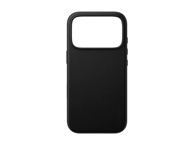 CARE by PanzerGlass Solo - Beskyttende deksel for mobiltelefon MagSafe-samsvar - veganlær - svart - for Apple iPhone 17 Pro, 18 Pro 