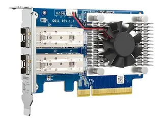 QNAP QXG-10G2SF-NXE - Utvidelsesmodul PCIe 3.0 x8 lav profil - Gigabit Ethernet / 10 Gigabit SFP+ x 2