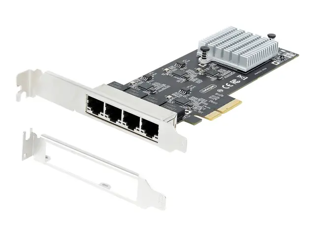StarTech.com 4-Port 2.5Gbps NBASE-T PCIe Network Card, Intel I225-...
