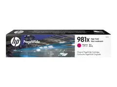 HP 981X - 116 ml - Høy ytelse - magenta - original PageWide - blekkpatron - for PageWide Enterprise Color MFP 586; PageWide Managed Color E55650