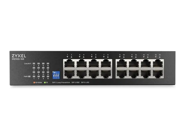 Zyxel GS1100 Series GS1100-16S - Switch - ikke-styrt - 16 x Gigabi...