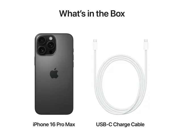 Apple iPhone 16 Pro Max - Svart titan - 256 GB TN 