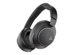 Poly Voyager Surround 80 UC - Hodetelefoner med mikrofon full st&#248;rrelse - Bluetooth - tr&#229;dl&#248;s, kablet - aktiv st&#248;ydemping - 3,5 mm jakk, USB-C via Bluetooth-adapter - svart