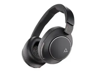 Poly Voyager Surround 80 UC - Hodetelefoner med mikrofon full st&#248;rrelse - Bluetooth - tr&#229;dl&#248;s, kablet - aktiv st&#248;ydemping - 3,5 mm jakk, USB-C via Bluetooth-adapter - svart