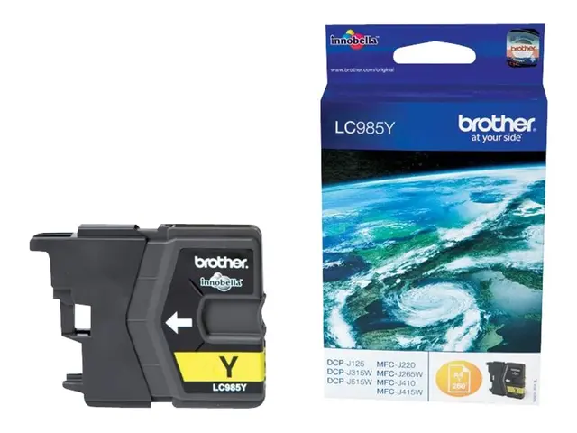 Brother LC985Y - Gul original blekkpatron for DCP-J140W, DCP-J315W...