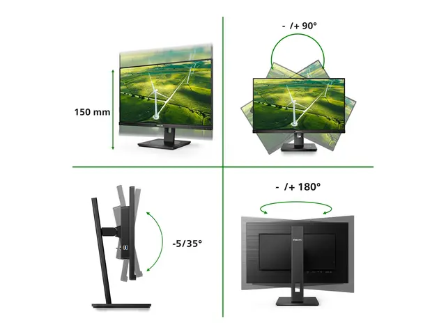 Philips B Line 242B1G - LED-skjerm 24" 1920 x 1080 Full HD (1080p)...