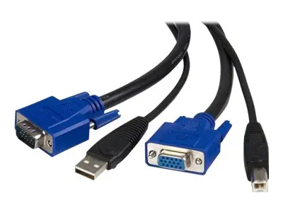 StarTech.com 2-in-1 USB KVM Cable - Keyboard / video / mouse / USB...