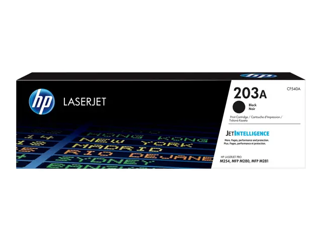 HP 203A - Svart original LaserJet tonerpatron (CF540A) for Color P...