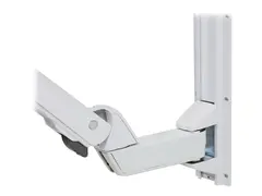 Ergotron StyleView Sit-Stand Combo Extender Short - monteringskomponent (forlengerarm, veggsporsglider, armdeksel) - polert aluminium, kvalitetsplast - hvit