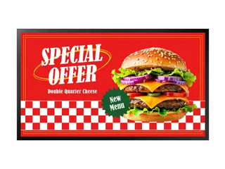 Samsung OH55DX - 55&quot; Diagonalklasse (54.6&quot; synlig) OHDX Series LED-bakgrunnsbelyst LCD-skjerm - intelligent skilting utend&#248;rs - full sol - Tizen OS - 1080p 1920 x 1080 - skifersvart