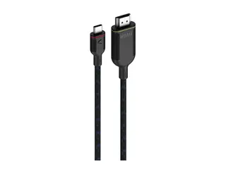 Unisynk - Adapterkabel - 24 pin USB-C hann til HDMI hann 3 m - dobbeltisolert - 4K 60Hz st&#248;tte
