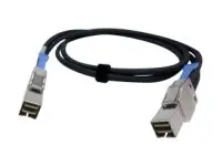 QNAP CAB-PCIE10M-8644-4X - SAS ekstern kabel 36 pin 4x Mini SAS HD (SFF-8644) (hann) til 36 pin 4x Mini SAS HD (SFF-8644) (hann) - 1 m