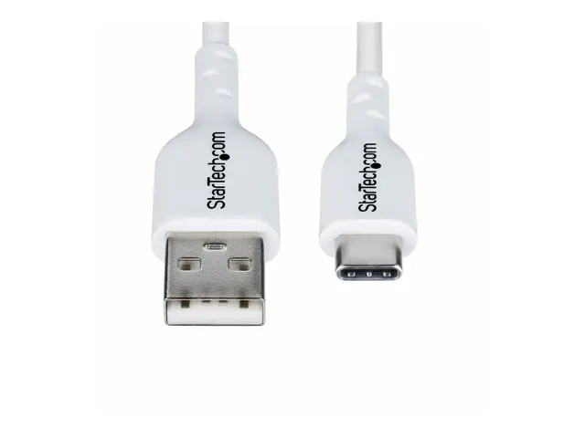 StarTech.com 3ft (1m) White USB-A to USB-C Charging Cable/Cord, M/...