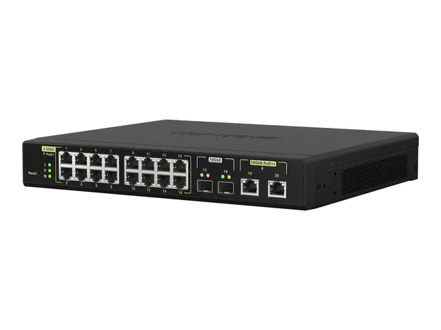 QNAP QSW-M2116P-2T2S - Switch - Styrt - 16 x 100/1000/2.5G (PoE+) ...