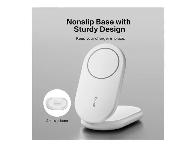 Belkin BoostCharge - Trådløst ladestativ magnetisk, sammenleggbar,...