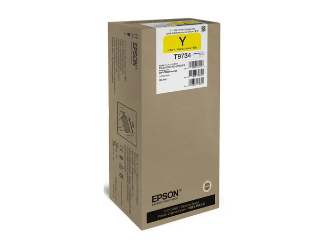 Epson T9734 - 192.4 ml XL-størrelse gul original blekkpakke for Wo...