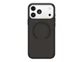 OtterBox Symmetry Series Clear - Baksidedeksel for mobiltelefon MagSafe-samsvar - polykarbonatlag, termoplastisk elastomer (TPE), magnet - black mist (clear/black) - for Apple iPhone 17 Pro Max