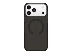 OtterBox Symmetry Series Clear - Baksidedeksel for mobiltelefon MagSafe-samsvar - polykarbonatlag, termoplastisk elastomer (TPE), magnet - black mist (clear/black) - for Apple iPhone 17 Pro Max