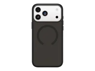 OtterBox Symmetry Series Clear - Baksidedeksel for mobiltelefon MagSafe-samsvar - termoplastisk elastomer (TPE), polykarbonatlag - svart tåke (klar/svart) - for Apple iPhone 17 Pro Max