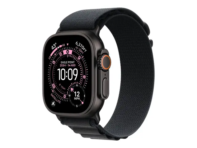 Apple - Sløyfe for smart armbåndsur 49 mm, svart titanfinish Stor ...