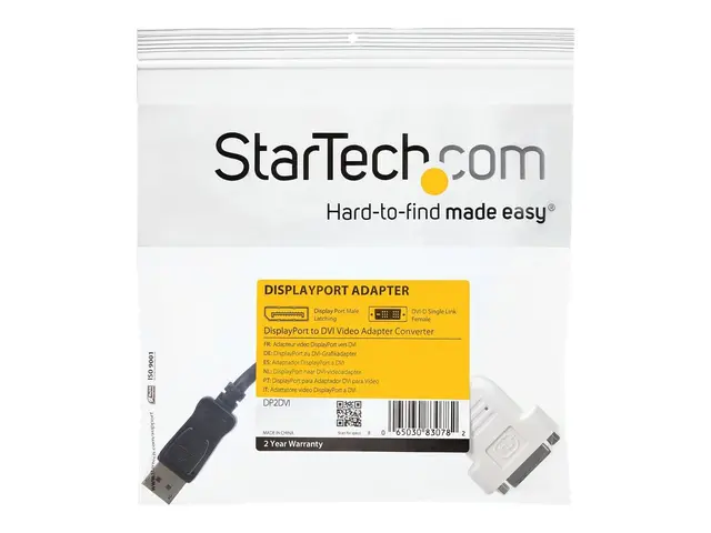 StarTech.com DisplayPort to DVI Adapter - 1920x1200 - Display Port...