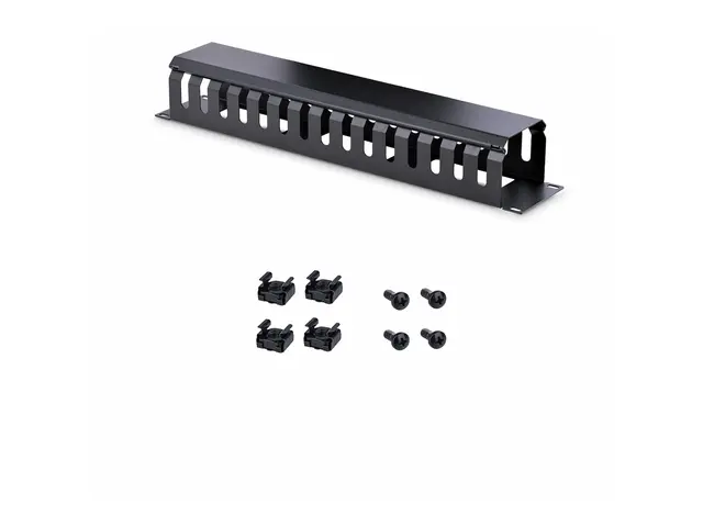 StarTech.com Horizontal 2U Server Rack Cable Management Finger Duc...