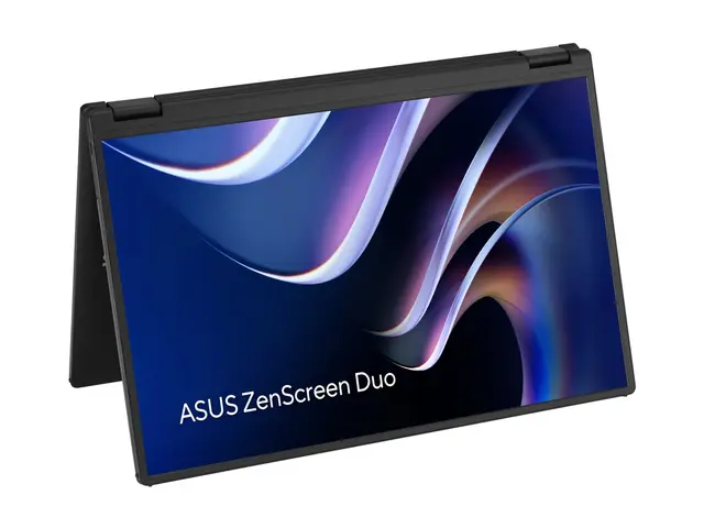 ASUS ZenScreen Duo MB14FCD - Dual LCD-skjerm 14" - portabel - 1920 x 1200 WUXGA @ 60 Hz - IPS - 350 cd/m² - 1200:1 - HDR10 - 5 ms - Mini HDMI, 2xUSB-C - svart 
