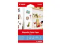 Canon Magnetic Photo Paper MG-101 Blank - 13 mille - 100 x 150 mm - 670 g/m² - 178 pund - 5 ark magnetisk fotopapir - for PIXMA TS7450i