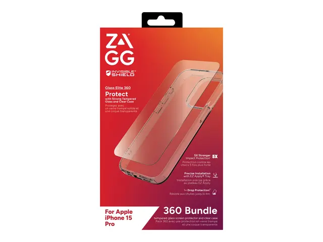 Zagg InvisibleShield Glass Elite 360 - Beskyttelsesboks for mobilt...
