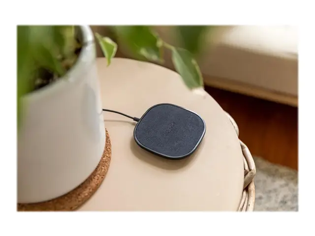 mophie - Trådløs ladepute + AC-strømadapter - 15 watt - svart - Eu...