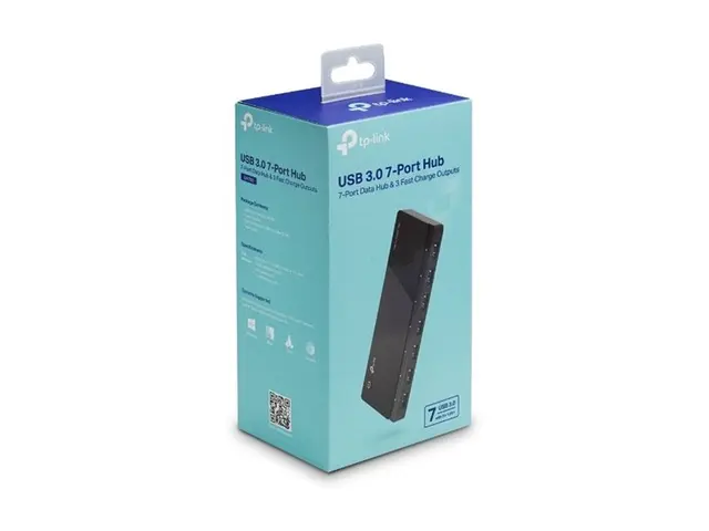 TP-Link UH700 - Hub - 7 x SuperSpeed USB 3.0 - stasjonær