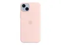 Apple - Baksidedeksel for mobiltelefon - MagSafe-samsvar silikon - krittrosa - for iPhone 14 Plus