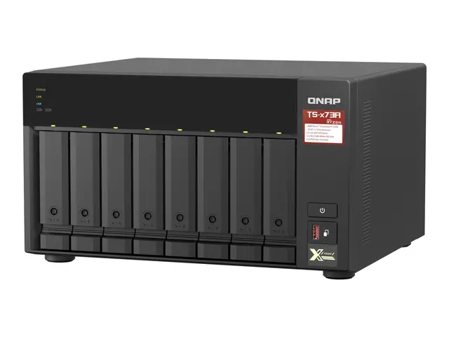 QNAP TS-873A - NAS-server - 8 brønner - SATA 6Gb/s - RAM 8 GB - Gi...