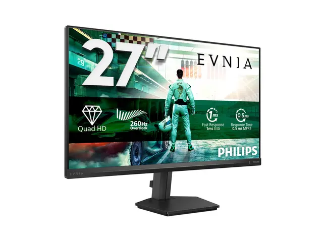 Philips Evnia 3000 27M2N3500PF - LED-skjerm gaming - 27" - 2560 x 1440 QHD @ 240 Hz - Fast IPS - 1000:1 - HDR10 - 0.3 ms - 2xHDMI, DisplayPort - koksgrå 