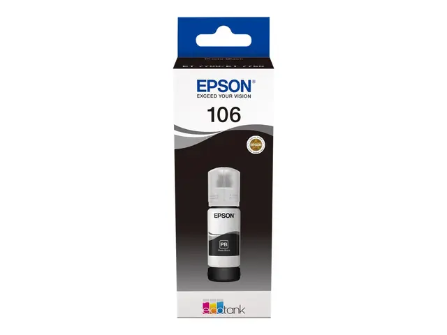 Epson 106 - 70 ml - fotosort - original - svart - blekkbeholder - ...
