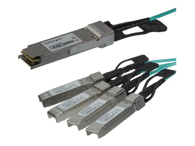 StarTech.com AOC Breakout Cable for Cisco QSFP-4X10G-AOC5M, 5m/16....